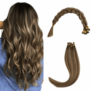 Virgin Hand-Tied Hair Weft – Balayage Brown