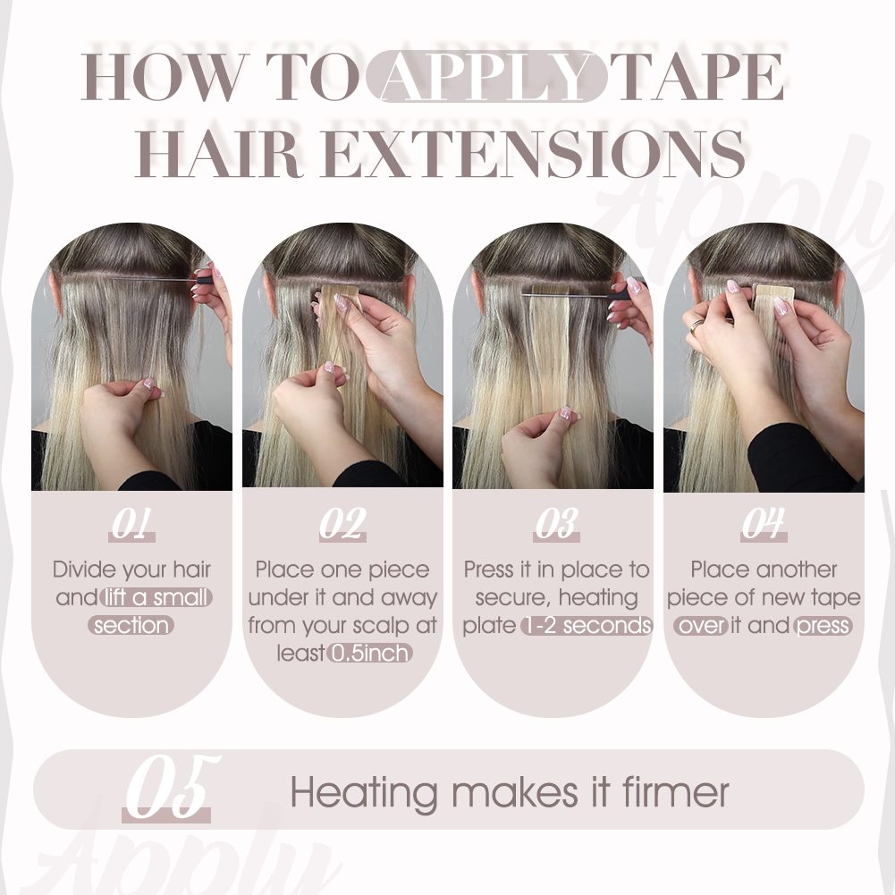 Balayage Virgin Tape-In Hair Extensions - Image 14
